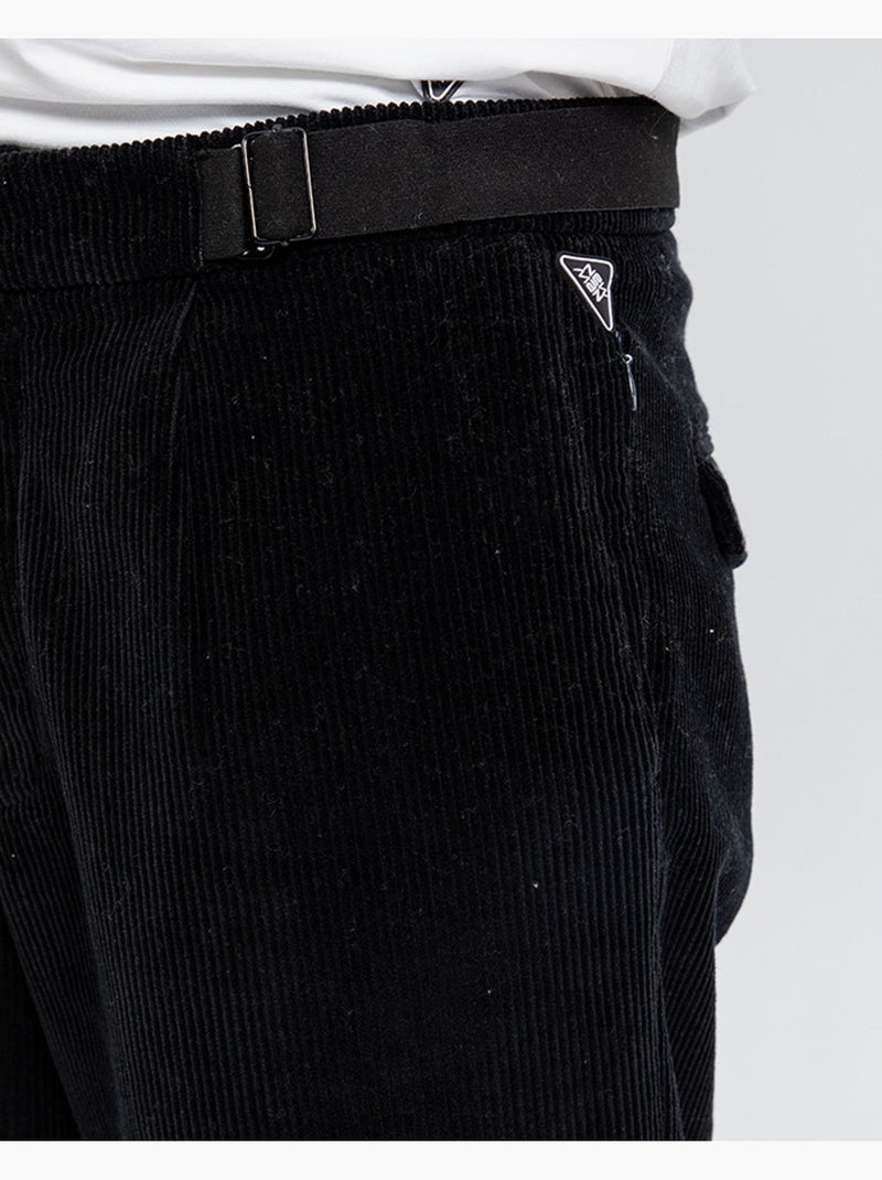 Pantalon velours   regular - new man Noir - Kiabi