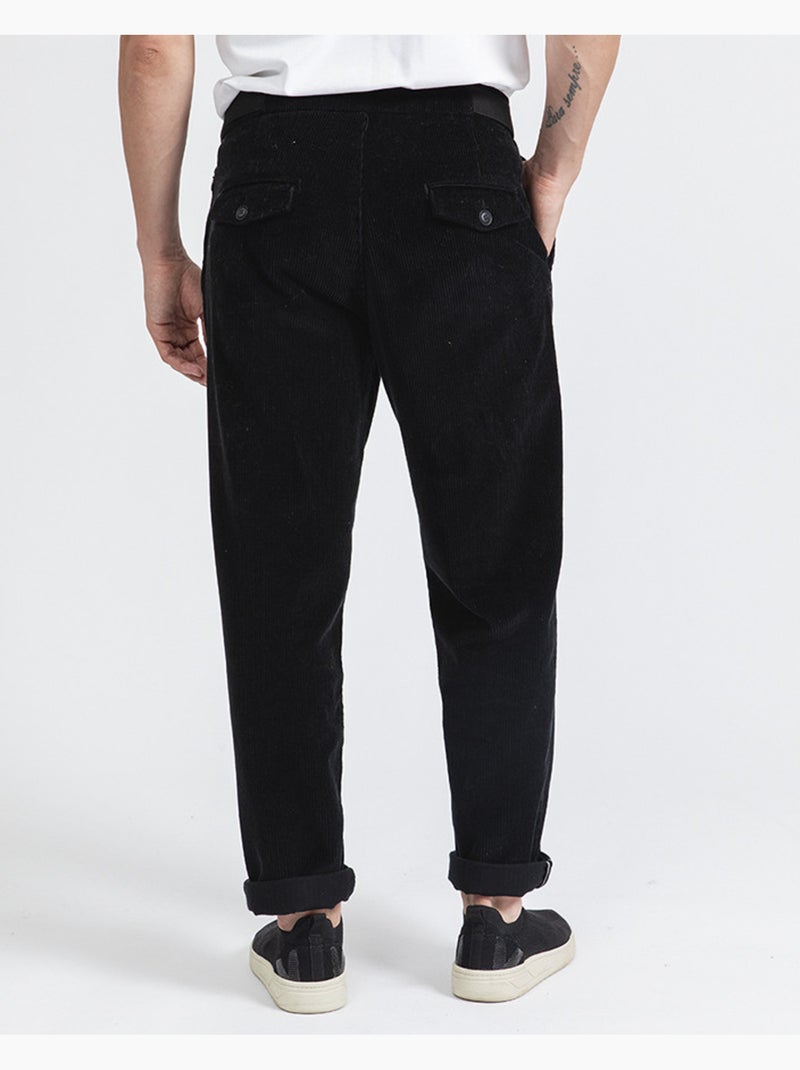Pantalon velours   regular - new man Noir - Kiabi