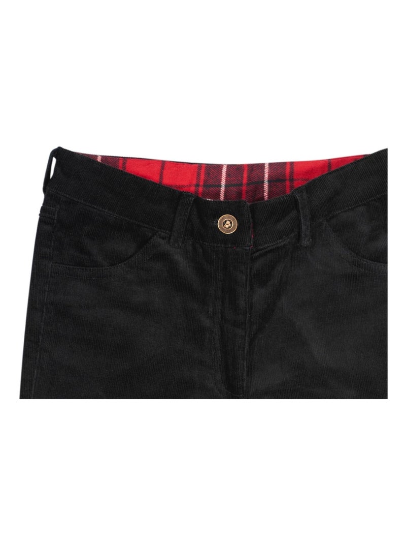 Pantalon Velours    Slim Fit Stetch  MORGAN - La Faute à Voltaire Gris Noir - Kiabi