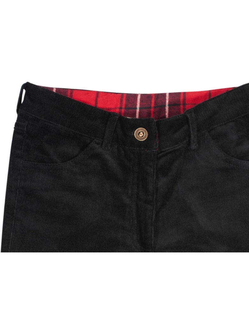 Pantalon Velours  Slim    MORGAN - La Faute à Voltaire Gris Noir Noir - Kiabi