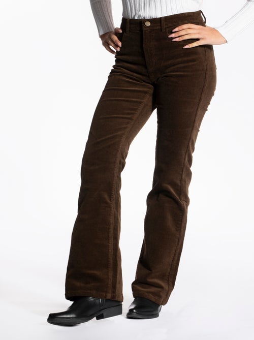 Pantalon velours stretch coupe bootcut MARLY 'Rica Lewis' - Kiabi