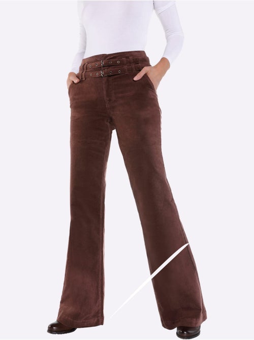 Pantalon velours velours fin - taille standard - helline - Kiabi