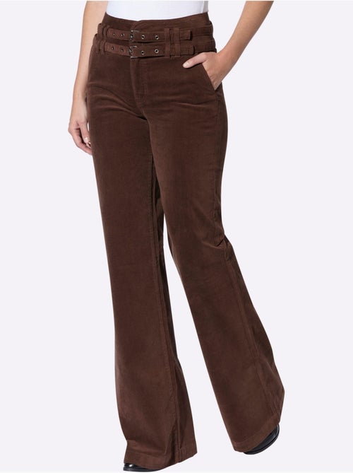 Pantalon velours velours fin - taille standard - helline - Kiabi