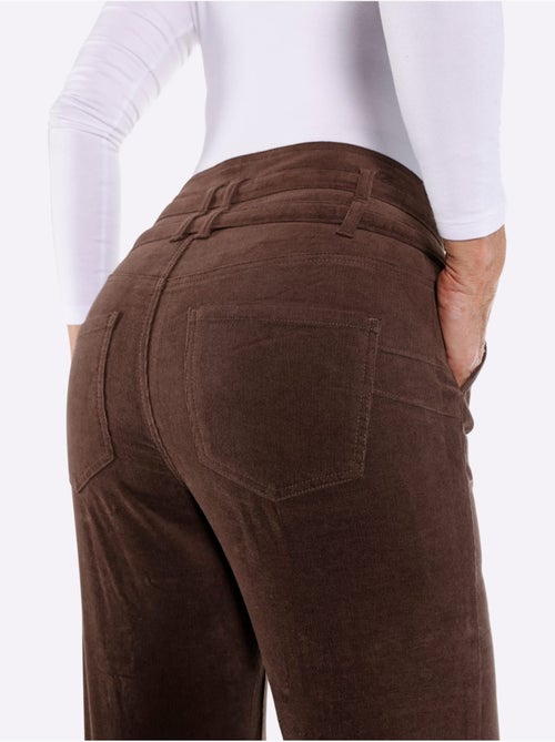 Pantalon velours velours fin - taille standard - helline - Kiabi