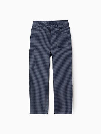 Pantalon Vichy avec Poche Cargo