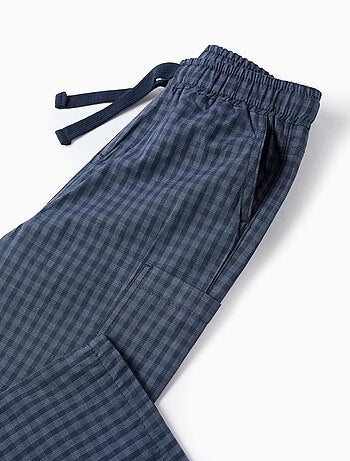 Pantalon Vichy avec Poche Cargo