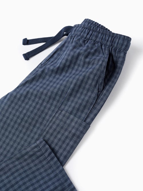 Pantalon Vichy avec Poche Cargo - Kiabi