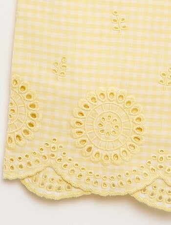 Pantalon vichy en coton