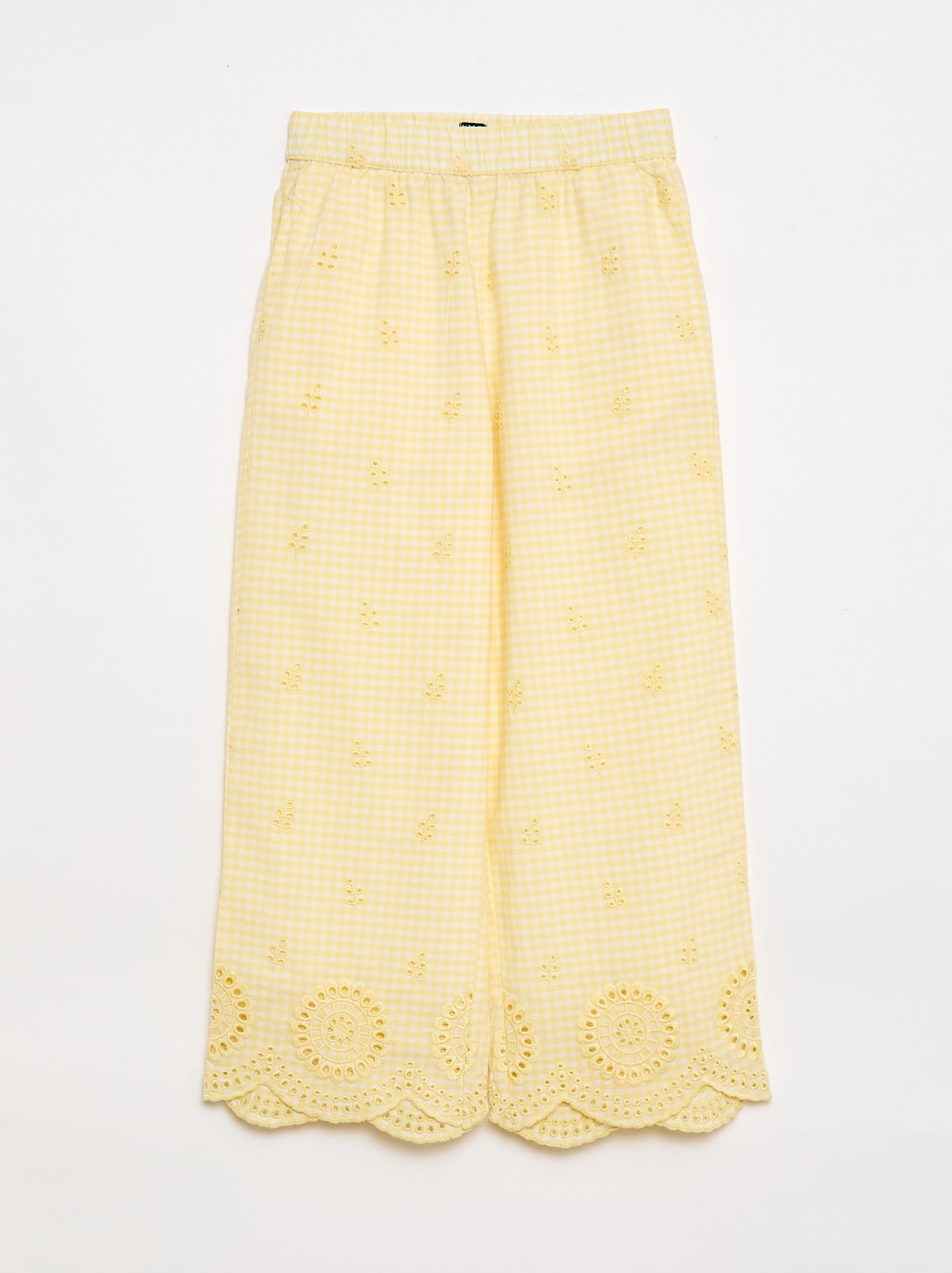 Pantalon vichy en coton