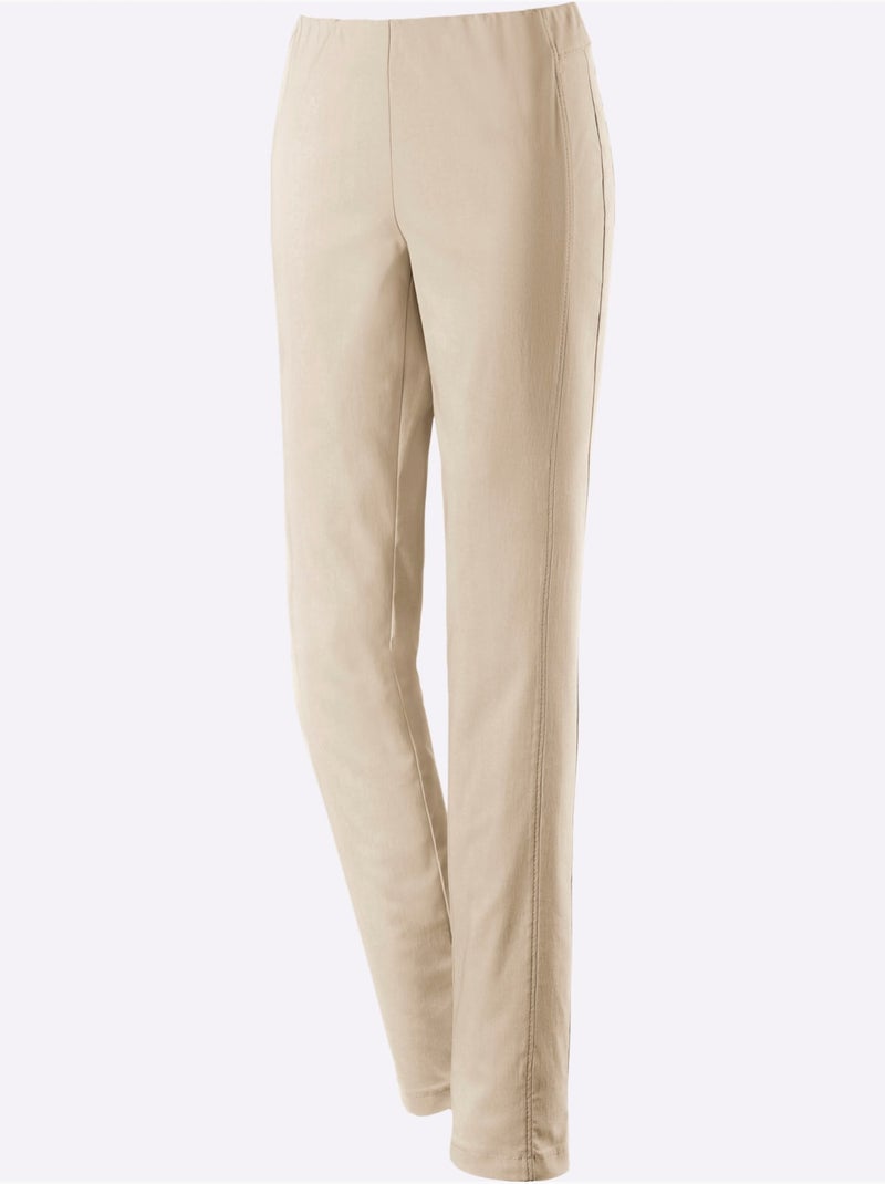 Pantalon Viscose - Taille Courte - Witt Sable - Kiabi