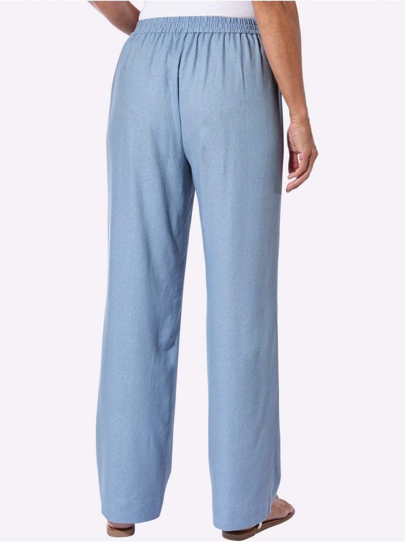 Pantalon viscose - taille standard - witt Bleu - Kiabi