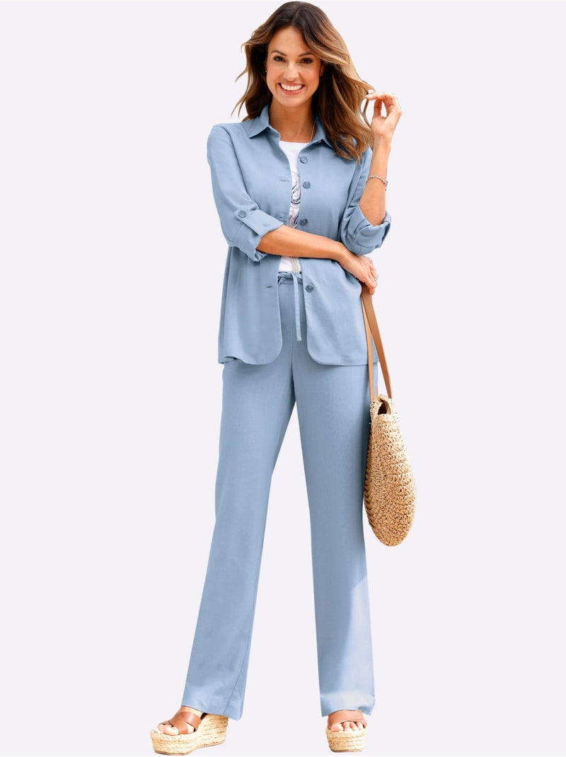Pantalon viscose - taille standard - witt Bleu - Kiabi