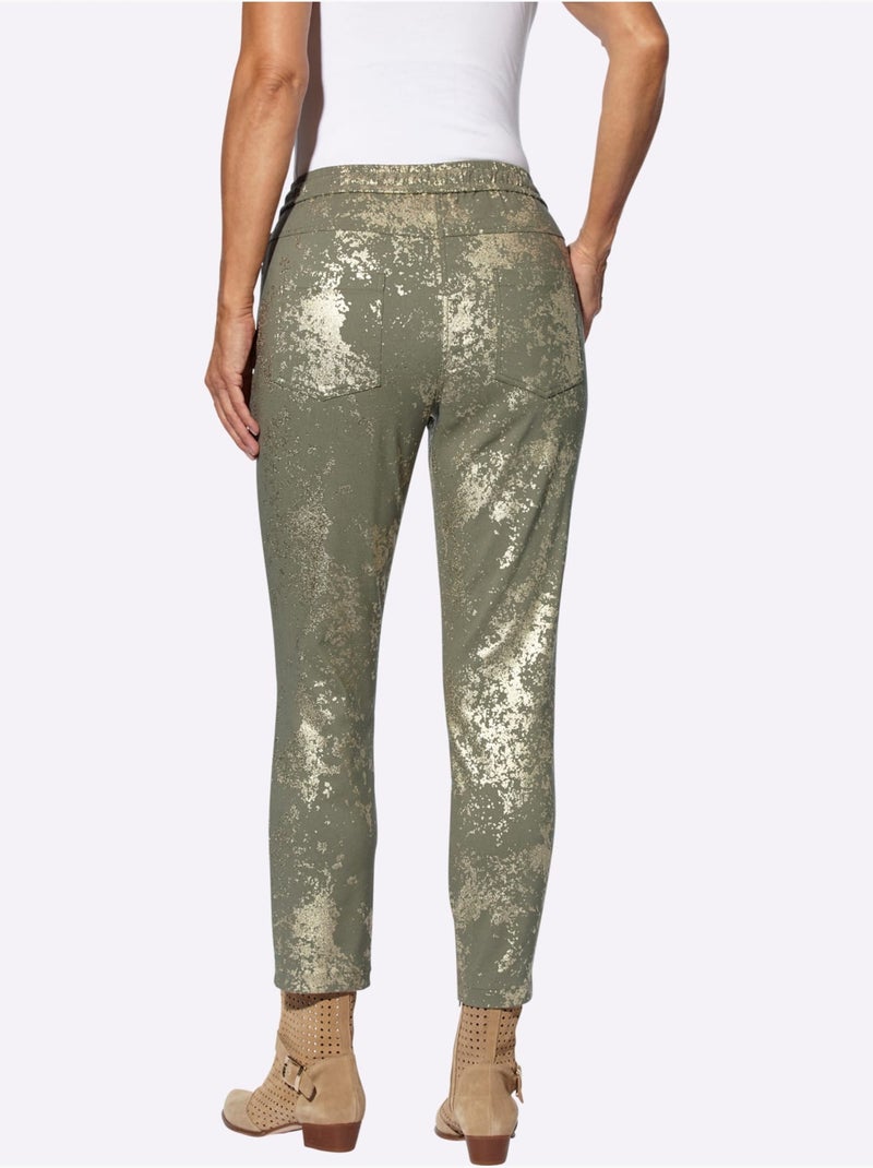 Pantalon Viscose - Taille Standard - Witt Kaki - Kiabi