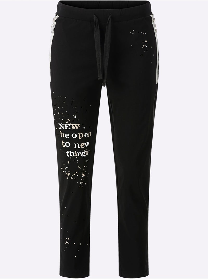 Pantalon Viscose - Taille Standard - Witt Noir Blanc - Kiabi