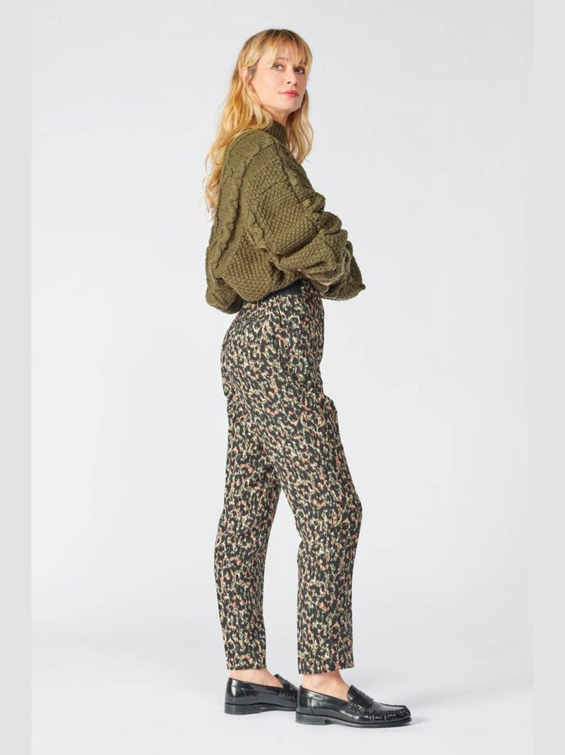 Pantalon WAY droit 'Le Temps Des Cerises' Vert - Kiabi