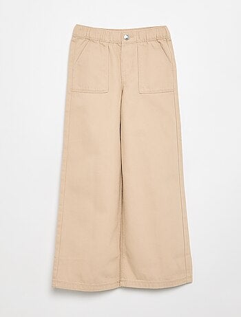 Pantalon wide leg - coupe ajustée