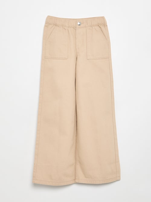 Pantalon wide leg - coupe ajustée - Kiabi