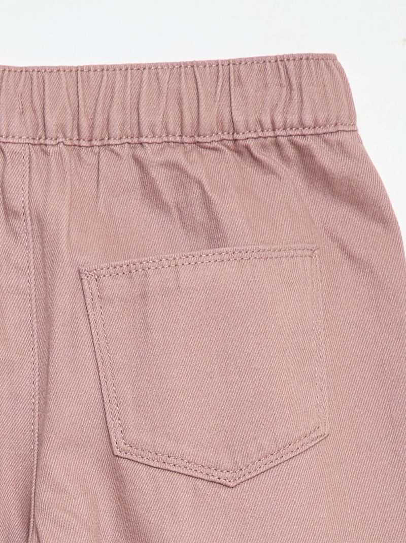 Pantalon wide leg - Coupe + confortable Rose - Kiabi