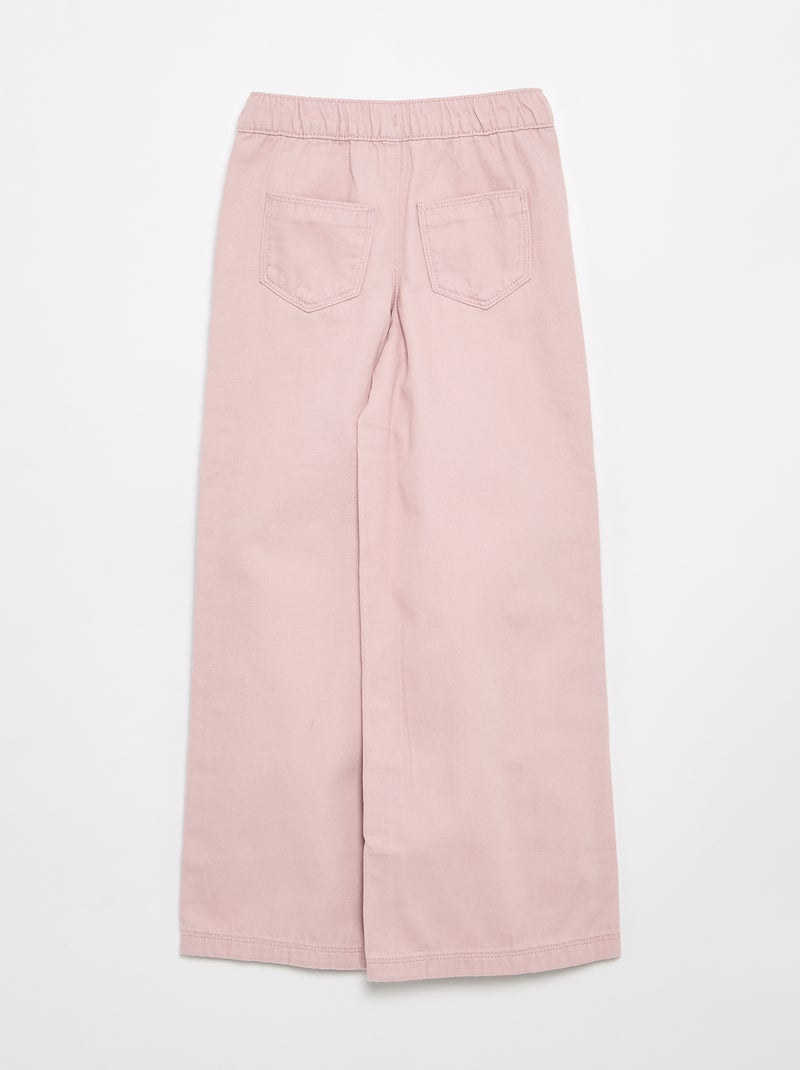 Pantalon wide leg - Size - Violet - Kiabi