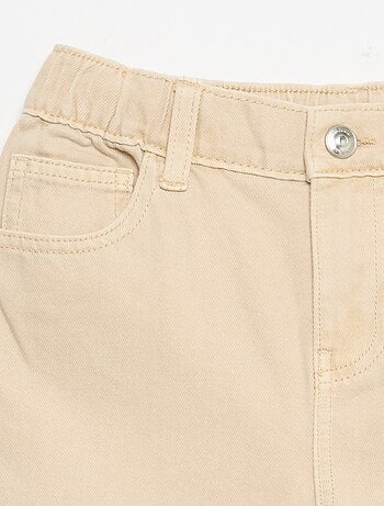 Pantalon wide leg à taille ajustable