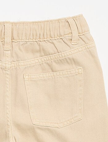 Pantalon wide leg à taille ajustable