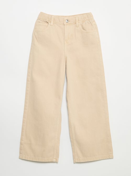 Pantalon wide leg à taille ajustable - Kiabi Pantalon wide leg à taille ajustable - Kiabi