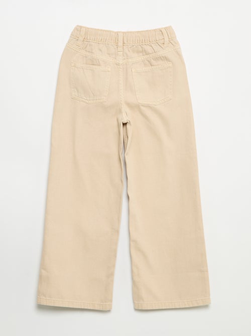 Pantalon wide leg à taille ajustable - Kiabi Pantalon wide leg à taille ajustable - Kiabi