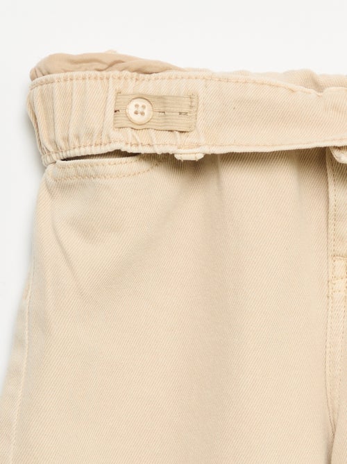 Pantalon wide leg à taille ajustable - Kiabi Pantalon wide leg à taille ajustable - Kiabi