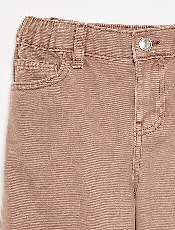 Pantalon wide leg à taille ajustable
