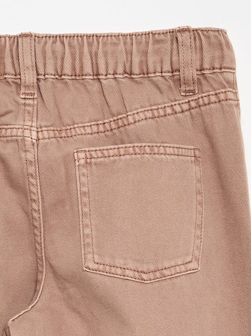 Pantalon wide leg à taille ajustable - Kiabi
