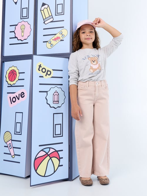 Pantalon wide leg à taille ajustable - Kiabi Pantalon wide leg à taille ajustable - Kiabi