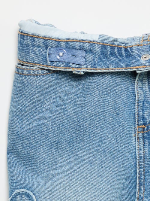 Pantalon wide leg avec broderies - Kiabi Pantalon wide leg avec broderies - Kiabi