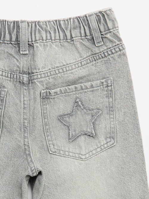 Pantalon wide leg avec broderies - Kiabi Pantalon wide leg avec broderies - Kiabi