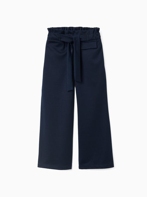 Pantalon Wide Leg avec Ceinture Intégrée - Kiabi