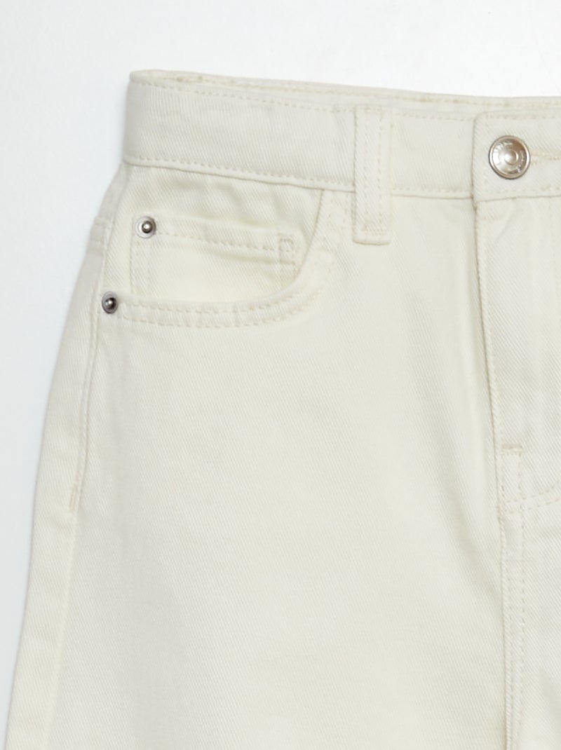 Pantalon wide leg Blanc - Kiabi