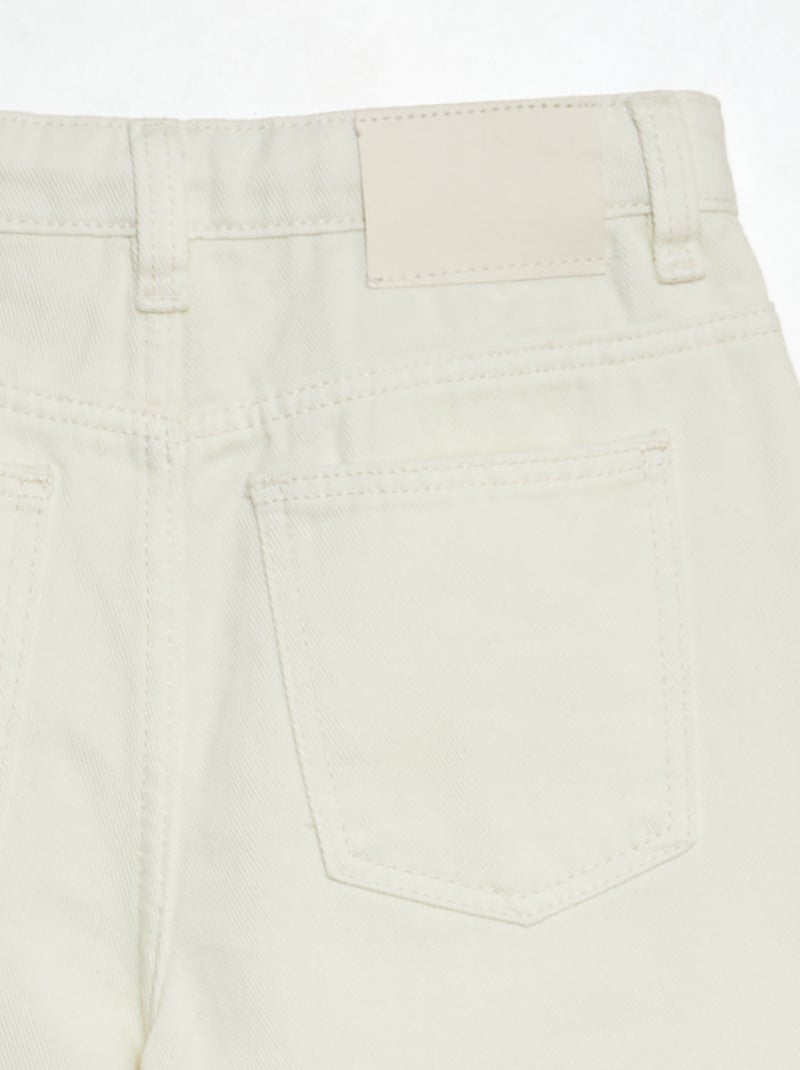 Pantalon wide leg Blanc - Kiabi