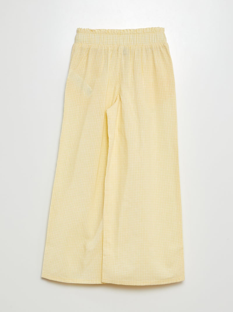 Pantalon wide leg BLANC - Kiabi