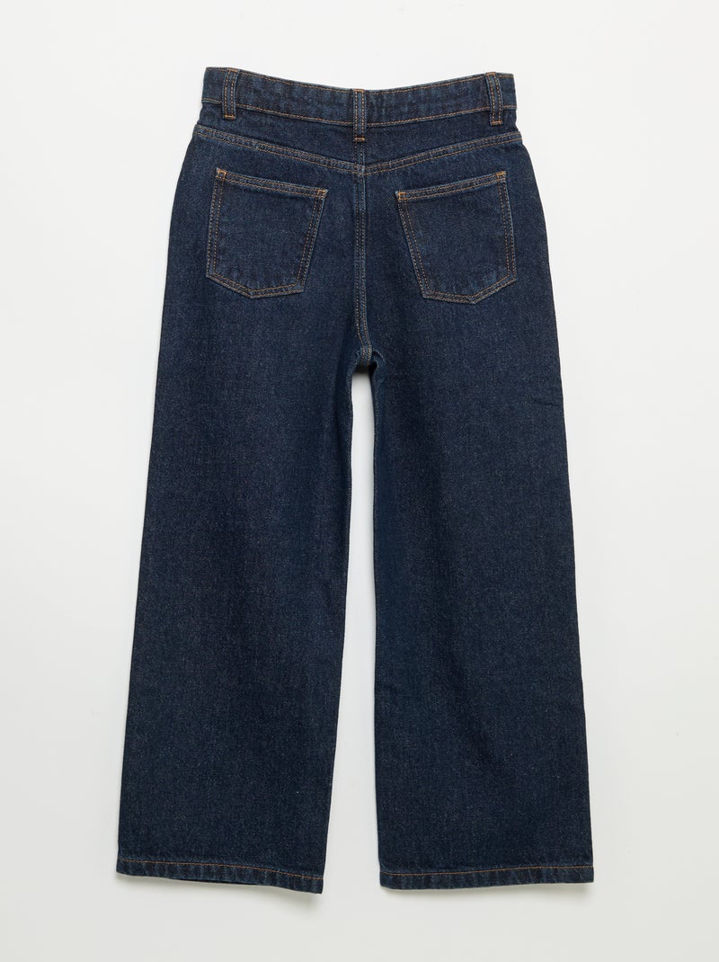Pantalon wide leg Bleu - Kiabi