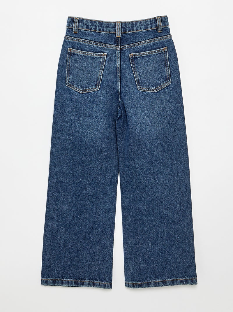 Pantalon wide leg Bleu - Kiabi