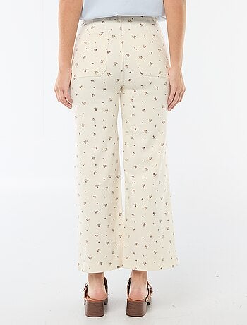 Pantalon wide leg coloré