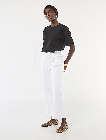 Pantalon wide leg coloré