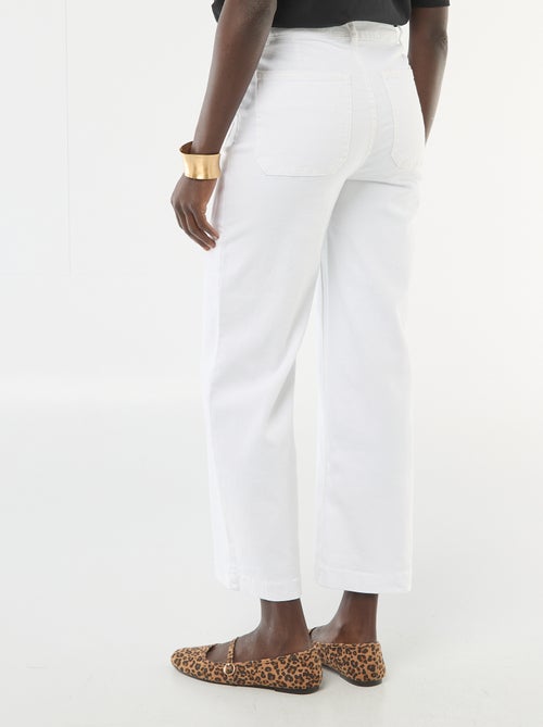 Pantalon wide leg coloré - Kiabi