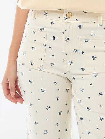 Pantalon wide leg coloré