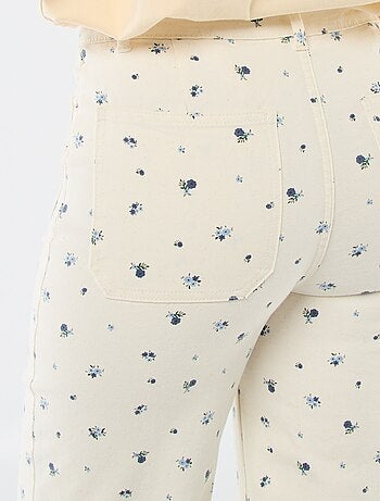 Pantalon wide leg coloré