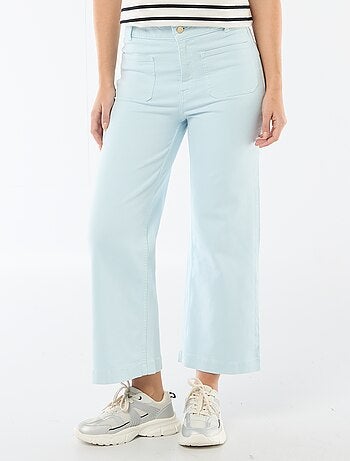 Pantalon wide leg coloré