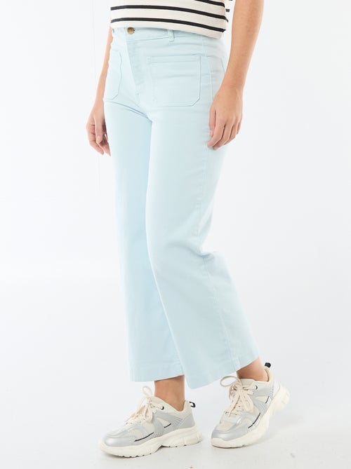 Pantalon wide leg coloré - Kiabi