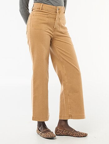 Pantalon wide leg coloré