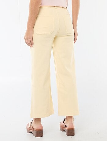 Pantalon wide leg coloré