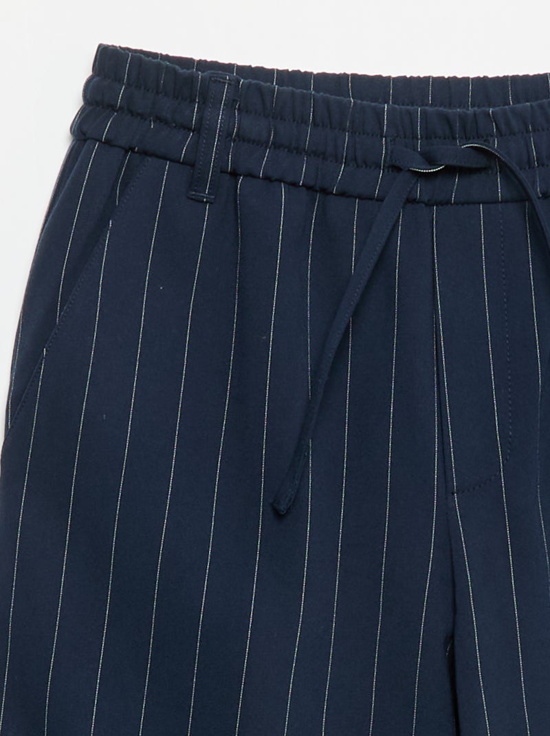 Pantalon wide leg / coupe large Bleu - Kiabi