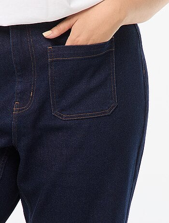 Pantalon wide leg denim brut